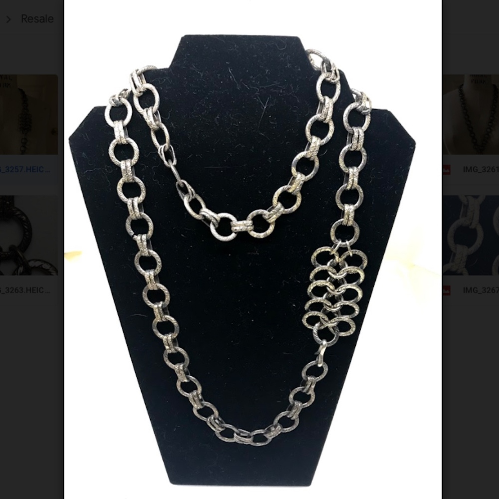 Stunning Antique Vintage Silver Belt or Necklace